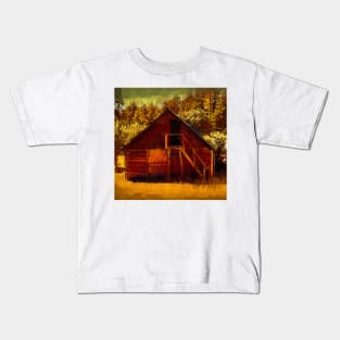 Oyster Farm Storage Shed Kids T-Shirt